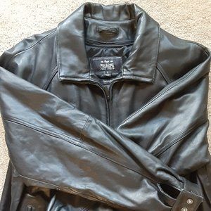 Wilson Men’s Black Leather Jacket Sz Large EUC